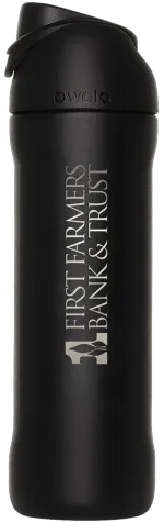 Owala with the First Farmers Bank & Trust logo